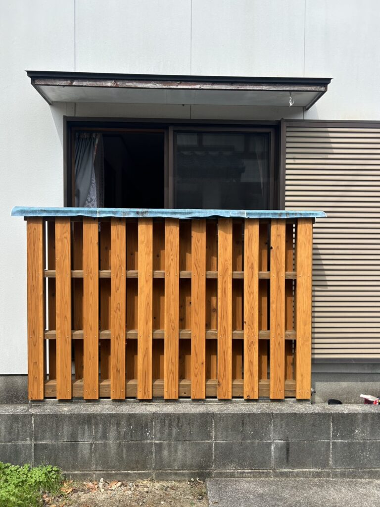 目隠し板の張り替え